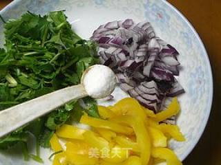 虾仁菠菜沙拉的做法步骤：3