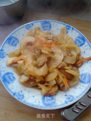 老(酸)黄瓜炒肉的做法步骤：9