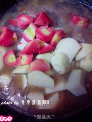土豆萝卜炖排骨——清爽版的做法步骤：4