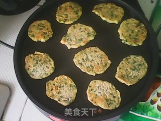 韭菜燕麦饼的做法步骤：6