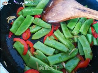 扁豆炒肉的做法步骤：8