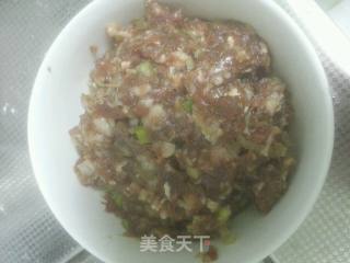 羊肉大葱锅贴的做法步骤：2