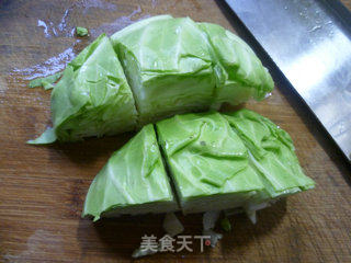蚝油包心菜的做法步骤：3