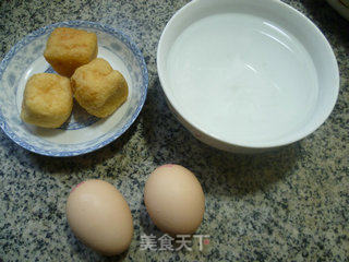 油豆腐鸡蛋羹的做法步骤：1