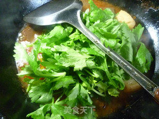 芹菜叶油豆腐鹅血汤的做法步骤：9