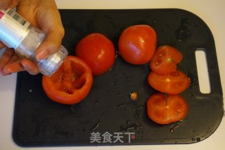 牛肉番茄盅 Tomates farcies的做法步骤：2