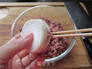 酸甜杏鲍菇肉盒的做法步骤：9