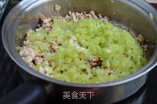 笋丁鸡米的做法步骤：8