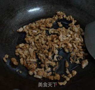 肉末炒青豆的做法步骤：4