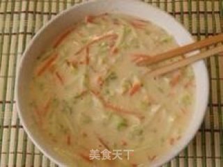 蔬菜煎饼的做法步骤：2