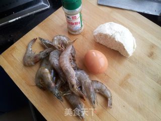 土豆丝馒头虾的做法步骤：1