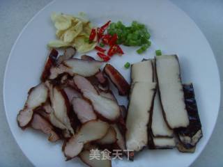 醇香浓郁---腊肉蒸熏干的做法步骤：3