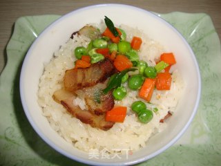 【糯米腊肉紫菜饭团】-----送给PP生日的祝福礼物的做法步骤：6