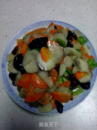 家常山药小炒的做法步骤：7