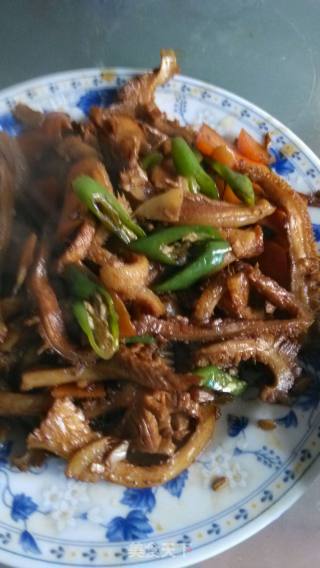 尖椒爆牛肚的做法步骤：7