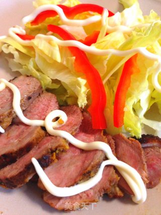 橙香鸭肉沙拉的做法步骤：7