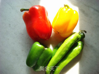 彩椒相会的做法步骤：1