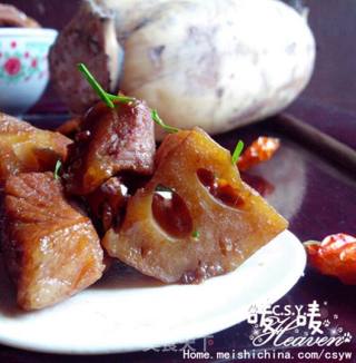 【大块地吃出快乐】酱香莲藕焖肉的做法步骤：14