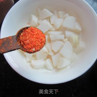 辣椒粉拌萝卜的做法步骤：5