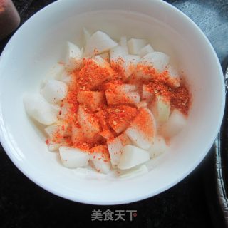 辣椒粉拌萝卜的做法步骤：6