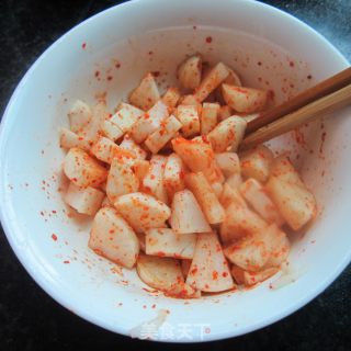 辣椒粉拌萝卜的做法步骤：8