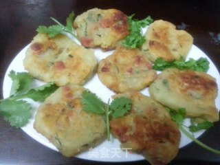 土豆肉末煎饼的做法步骤：5