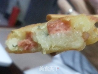 土豆肉末煎饼的做法步骤：6