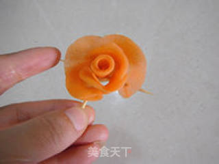 [胡萝卜玫瑰花] --- 精致盘饰的做法步骤：13