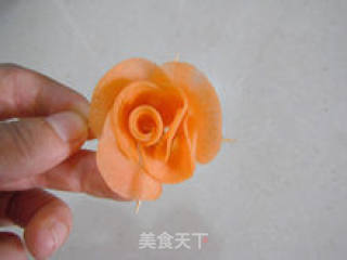 [胡萝卜玫瑰花] --- 精致盘饰的做法步骤：14