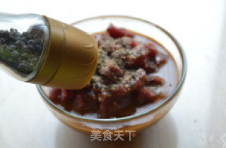 黑椒牛肉丁的做法步骤：4