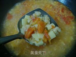 老妈的味道---------【番茄土豆疙瘩汤】的做法步骤：10