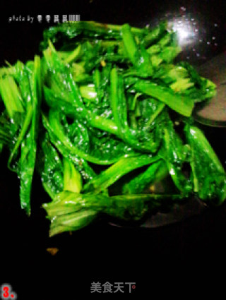 蒜蓉莴笋叶的做法步骤：3
