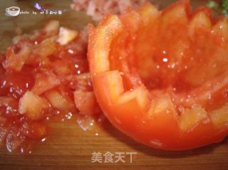 宝宝创意食谱---五彩西红柿盅的做法步骤：6