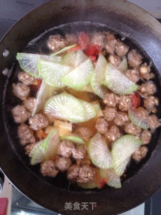 丸子汤新疆风味的做法步骤：5