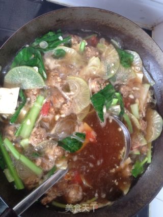 丸子汤新疆风味的做法步骤：7