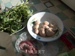 芋头香菜水饺的做法步骤：1