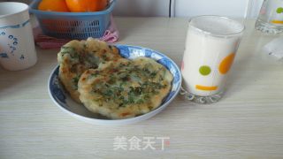 芹菜叶饼的做法步骤：6