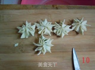 五角连环饺的做法步骤：10