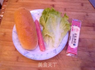 热狗面包的做法步骤：1