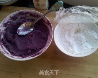 紫薯驴打滚的做法步骤：2