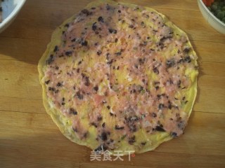 蛋皮卷三鲜的做法步骤：3