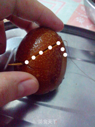 【餐桌上的捣鼓小装饰】开花的鸡蛋的做法步骤：3