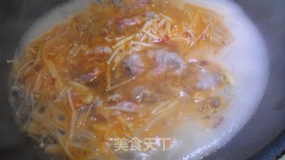金针肥牛汤的做法步骤：6