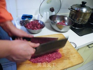 翡翠驴肉蒸饺水饺子的做法步骤：6