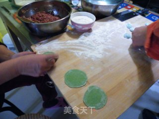 翡翠驴肉蒸饺水饺子的做法步骤：9