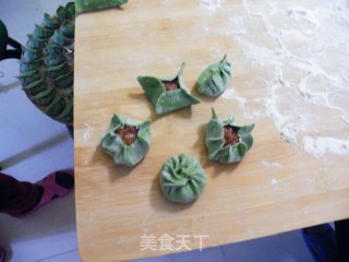 翡翠驴肉蒸饺水饺子的做法步骤：14
