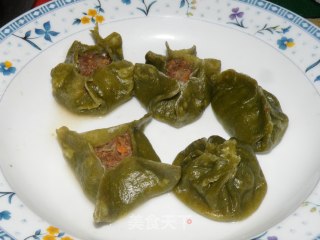翡翠驴肉蒸饺水饺子的做法步骤：16
