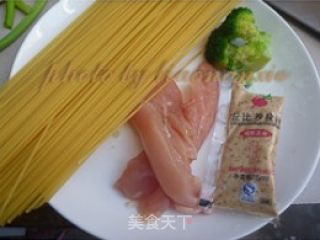 芝香鸡肉意面的做法步骤：1