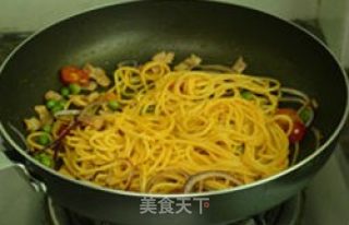 意式甜辣炒面的做法步骤：8