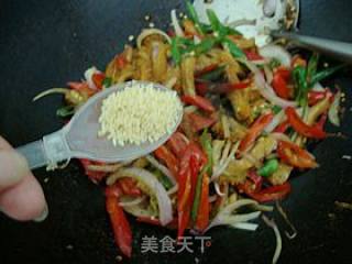 简单家常菜-------【小炒牛肚】的做法步骤：9